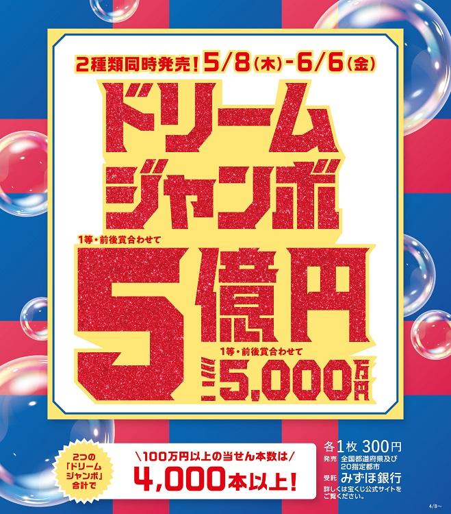 ドリームジャンボ宝くじ発売！