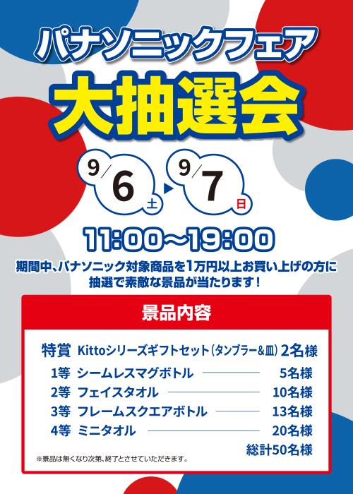 パナソニックフェア 大抽選会